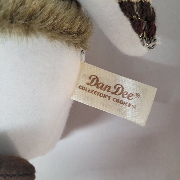 Lot 2 Sitting Owl Stuffed Plush W/ Scarf Dan Dee & A Twisted Thread Owl Pillow. - Picture 4 of 8